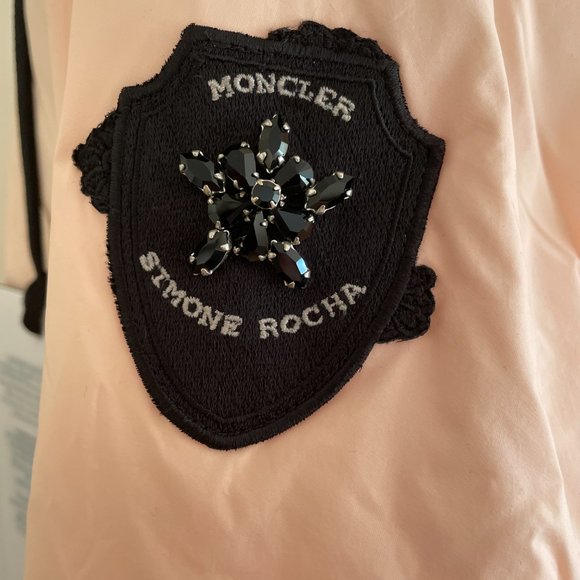 NWT Moncler Genius 4 SIMONE ROCHA "Annie" Down Jacket in Light Pink Sz 2 - Picture 9 of 10